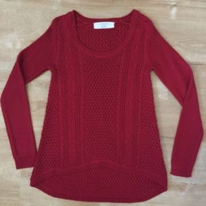 Sale!  Zara Knit Red Sweater. Size M.